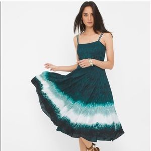 NWT WHBM Dip Dye Midi FinFur Dress Sz 2
